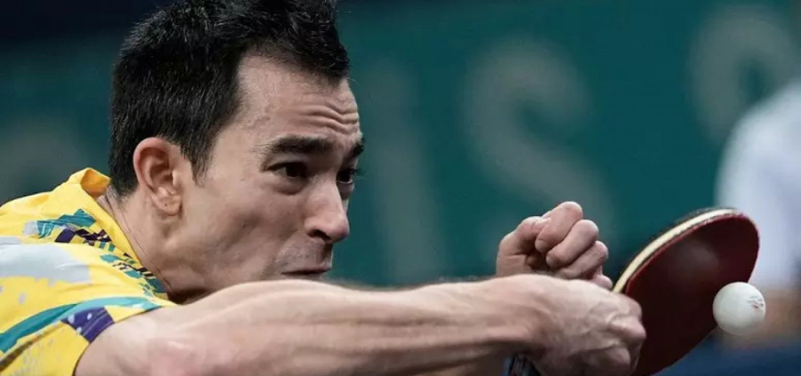Hugo Calderano é eliminado em torneio de tênis de mesa na China por carrasco francês
