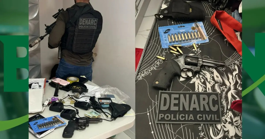Suspeito de narcotráfico e outros crimes é preso com arma ilegal em Vitória da Conquista