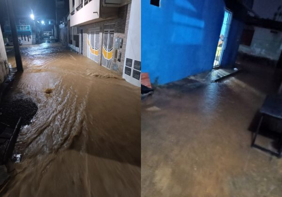 Chuva provoca alagamentos e deslizamento de encostas no recôncavo baiano