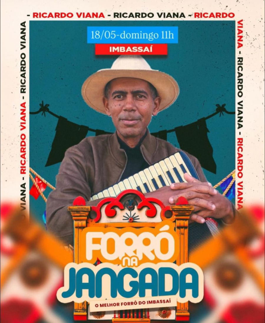 Imbassaí recebe “Forró na Jangada” com Ricardo Viana neste domingo (18)