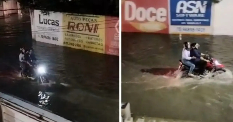 Chuvas fortes causam alagamentos em Santo Antônio de Jesus