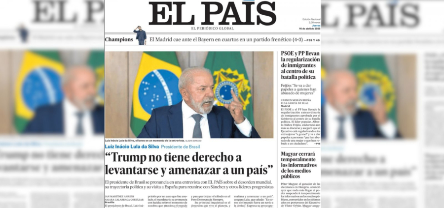 Crítica de Lula a Trump é destaque de capa na imprensa espanhola