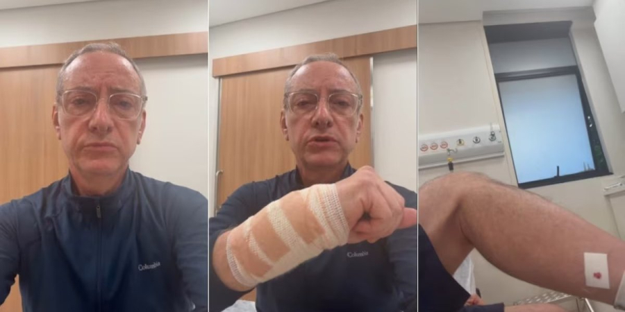 Jornalista da Globo é atacado por pitbull em passeio e precisa ser atendido em hospital
