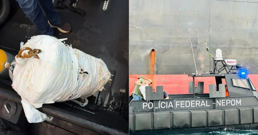VÍDEO: Operação localiza carga de droga em navio na Baía de Todos-os-Santos